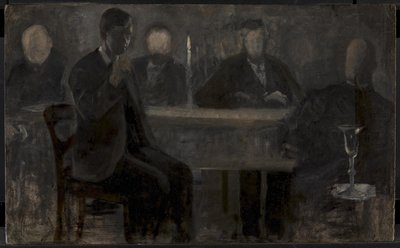 Viisi muotokuvaa. Maalaustyötä Thielska Gallerietissa, Tukholmassa tekijältä Vilhelm Hammershøi