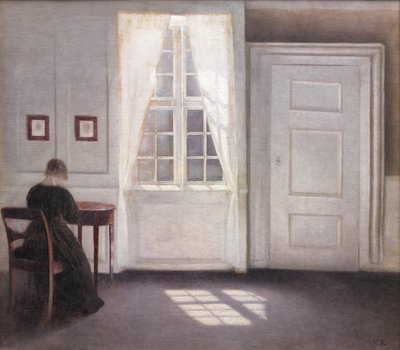 Sisustus Strandgadessa, Auringonvalo lattialla tekijältä Vilhelm Hammershøi