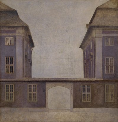 Asiatic Companyn rakennukset Kööpenhaminan St. Annæ -kadulta nähtynä, 1902. tekijältä Vilhelm Hammershøi