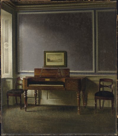 Vanha piano. Strandgade 30 (The Old Piano. Strandgade 30) tekijältä Vilhelm Hammershoi