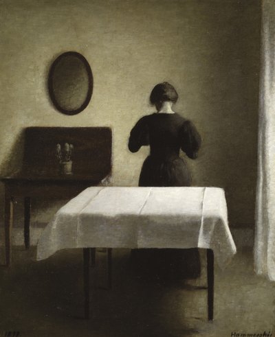 Sisätilat, 1898 tekijältä Vilhelm Hammershoi