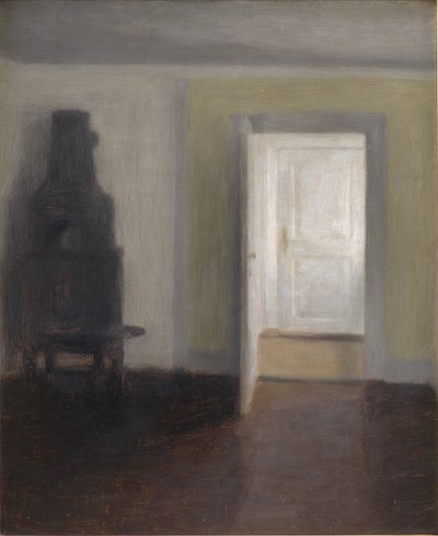 Sisustus. Vanha liesi tekijältä Vilhelm Hammershøi