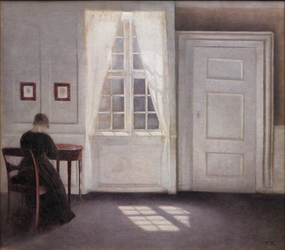 Sisustus Strandgadessa, Auringonvalo lattialla tekijältä Vilhelm Hammershøi