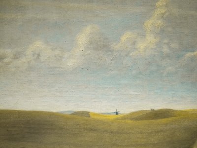 Maisema (näkymä Refsnaesista), yksityiskohta tekijältä Vilhelm Hammershoi