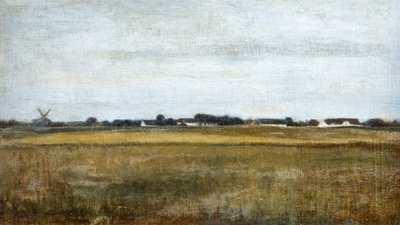 Virumin maisema lähellä Frederiksdalia, kesä tekijältä Vilhelm Hammershoi