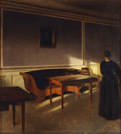 Sunshine In The Living Room, nro 1, 1903 tekijältä Vilhelm Hammershoi