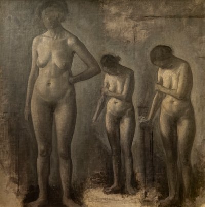 Kolme tutkimusta naisten alastomista tekijältä Vilhelm Hammershoi
