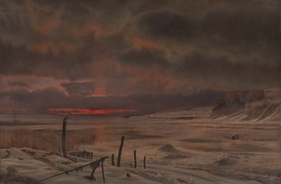 Tanskalaisen vuonun talvi-ilta tekijältä Vilhelm Kyhn