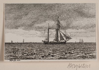 Myrsky täysillä purjeilla tekijältä Vilhelm Kyhn