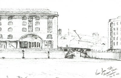 Albert Dock Liverpool, 2003, (Tussi paperille) tekijältä Vincent Alexander Booth