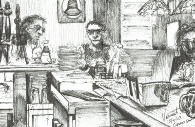 Cheers Bar Boston USA, 2003, (muste paperille) tekijältä Vincent Alexander Booth