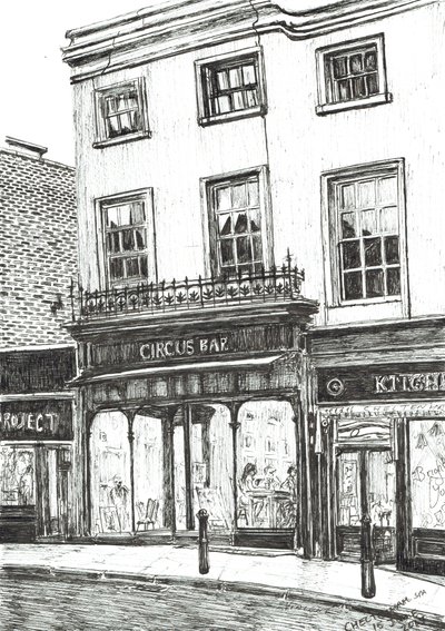 Cheltenham Spa, 2017, (muste paperille) tekijältä Vincent Alexander Booth