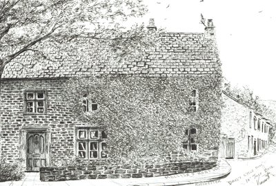 House at Ribchester, 2012, (muste paperille) tekijältä Vincent Alexander Booth