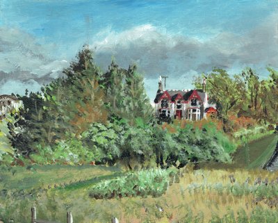 House in the Highlands, Creag Dhubh, 2006, (akryyli kankaalle) tekijältä Vincent Alexander Booth