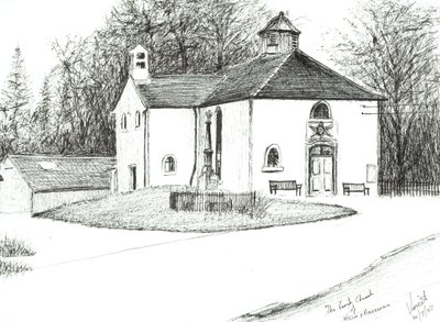 Killin & Ardeonaig Parish Church, 2007, (muste paperille) tekijältä Vincent Alexander Booth