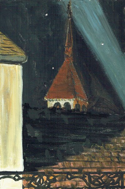 Laignes Francen kattonäkymä yöllä, 2006 tekijältä Vincent Alexander Booth