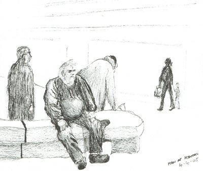 Man at Kendal, 2005, (muste paperille) tekijältä Vincent Alexander Booth