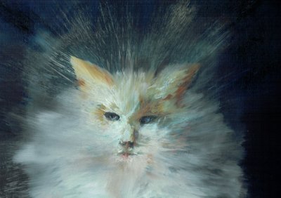 Monty fluffball, 2015, (öljy kankaalle) tekijältä Vincent Alexander Booth