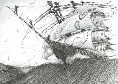 Storm Creators Barents Sea, 2017, (muste paperille) tekijältä Vincent Alexander Booth