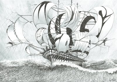 Storm Creators Bohol Sea, 2017, (muste paperille) tekijältä Vincent Alexander Booth