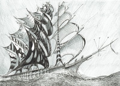 Storm Creators Caribbean Sea, 2017, (muste paperille) tekijältä Vincent Alexander Booth