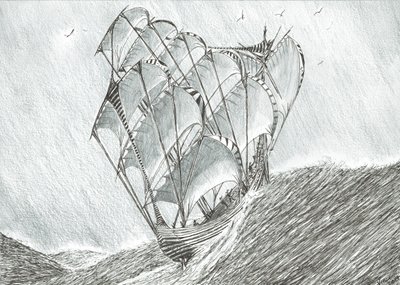 Storm Creators Coral Sea, 2017, (muste paperille) tekijältä Vincent Alexander Booth