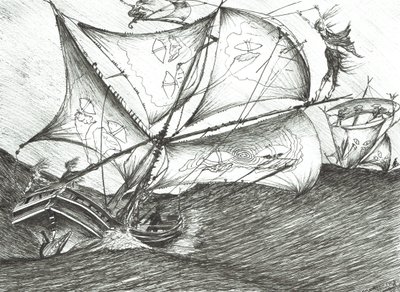 Storm Creators Indian Ocean, 2017, (muste paperille) tekijältä Vincent Alexander Booth
