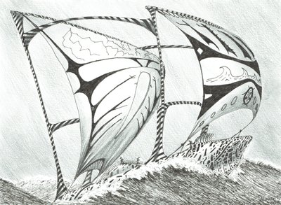 Storm Creators Lincoln Sea, 2017, (muste paperille) tekijältä Vincent Alexander Booth