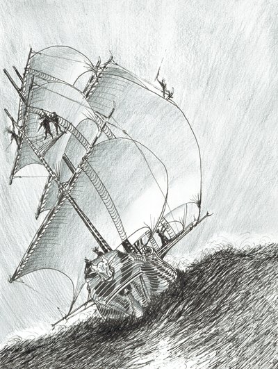 Storm Creators Molucca Sea, 2017, (muste paperille) tekijältä Vincent Alexander Booth