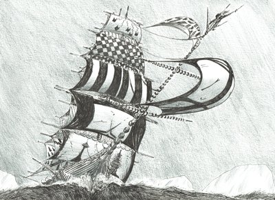 Myrskynluojat Prinssi Gustav Adolf Sea, 2017, (Tussi paperille) tekijältä Vincent Alexander Booth