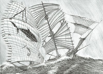 Storm Creators Savu Sea, 2017, (muste paperille) tekijältä Vincent Alexander Booth