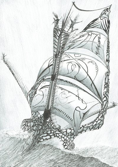Storm Creators Sibuyan Sea, 2017, (muste paperille) tekijältä Vincent Alexander Booth