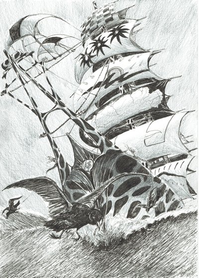 Storm Creators Timor Sea, 2017, (muste paperille) tekijältä Vincent Alexander Booth