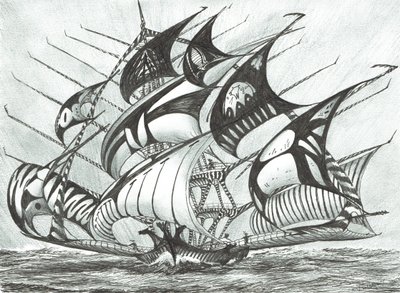 Storm Creators Visayan Sea, 2017, (muste paperille) tekijältä Vincent Alexander Booth
