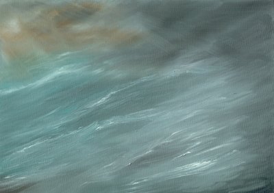 Myrsky syvässä meressä, 2017, (öljy kankaalle) tekijältä Vincent Alexander Booth