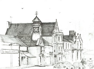 Tähtihotelli, Moffat. 2005, (muste paperille) tekijältä Vincent Alexander Booth