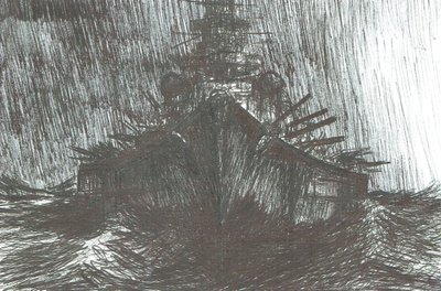 Tirpitz kovassa säässä 1942, 2004 tekijältä Vincent Alexander Booth