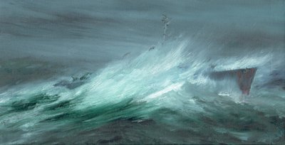 USS Spence hävisi Tyynenmeren taifuunissa 18. joulukuuta 1944, 2019 tekijältä Vincent Alexander Booth