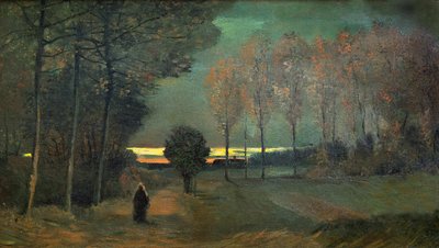 Syysmaisema illalla, 1884. tekijältä Vincent van Gogh