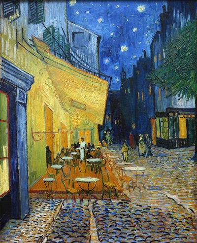 Café Terrace at Night Kahvilan terassi yöllä, 1888. tekijältä Vincent van Gogh