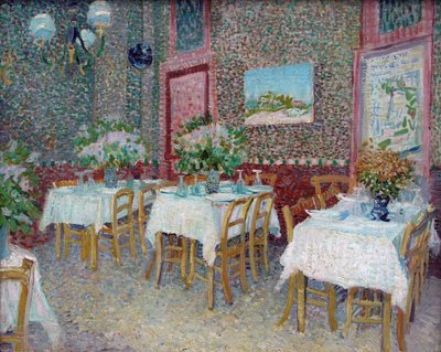 Ravintolan sisustus, 1887. tekijältä Vincent van Gogh