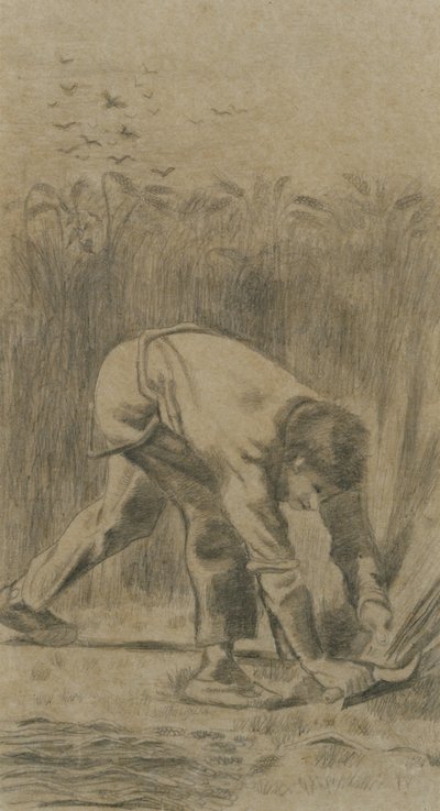 The Reaper after Millet, 1880. finlandès tekijältä Vincent van Gogh