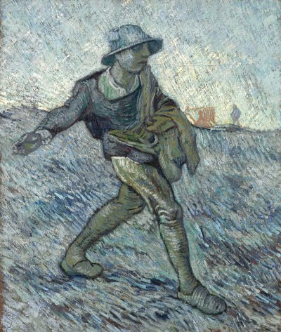 Hirssin jälkeinen kylväjä, 1890. tekijältä Vincent van Gogh