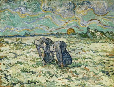 Kaksi talonpojan naista, 1890. tekijältä Vincent van Gogh