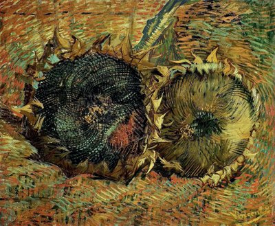 Kaksi leikattua auringonkukkaa, 1887. tekijältä Vincent van Gogh