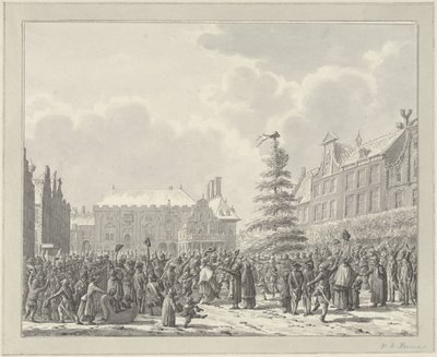 Vallankumous Haarlemissa 19. tammikuuta 1795 tekijältä Vincent Jansz. van der Vinne