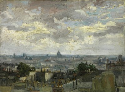 Näkymä Pariisiin. 1886 tekijältä Vincent van Gogh