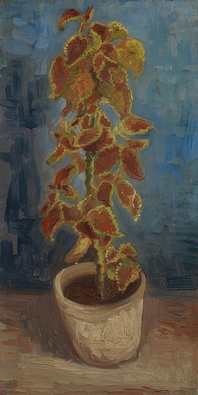 Kukkaruukku värillisellä nokkosella. 1886 tekijältä Vincent van Gogh