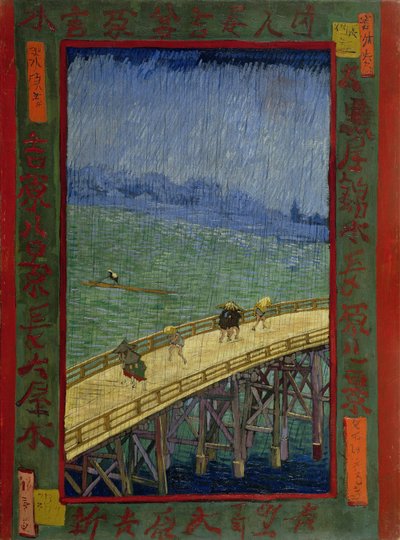 Silta sateessa (Hiroshigen mukaan) tekijältä Vincent van Gogh