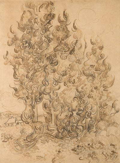 Sypressit tekijältä Vincent van Gogh